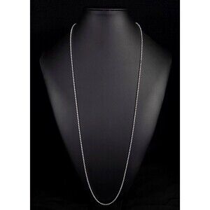 India Hicks Ball & Chain Necklace Womens Silver Tone Bead Jewelry Retired